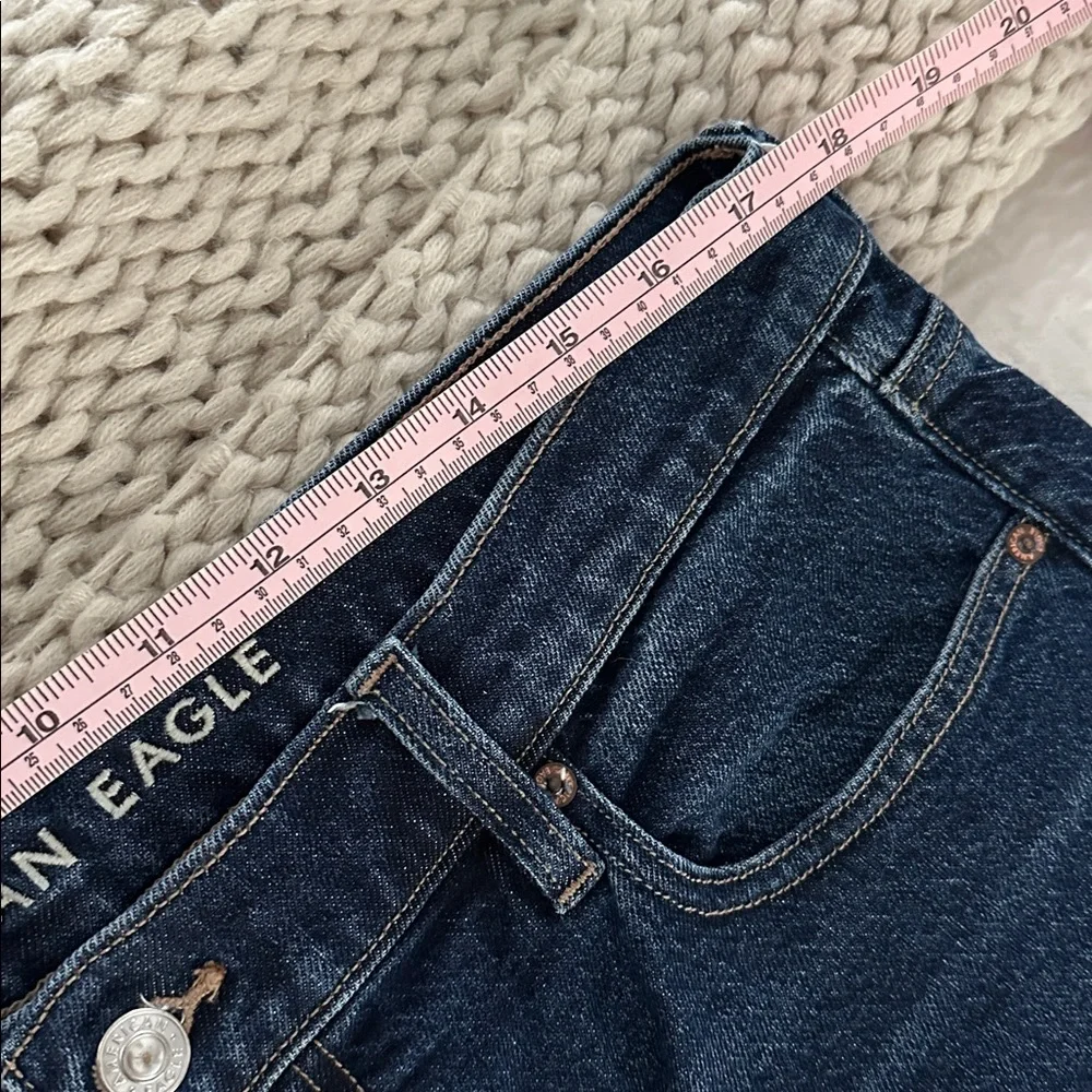 American Eagle high rise ankle straight jeans 14 short - Picture 6 of 8